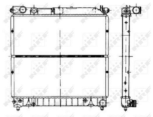 Radiador, refrigeración del motor NRF B.V. ref. 50432