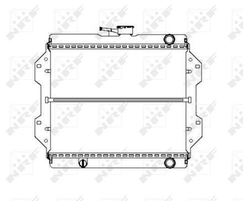 Radiador, refrigeración del motor NRF B.V. ref. 504343