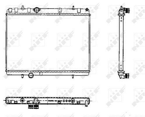 Radiador, refrigeración del motor NRF B.V. ref. 50435