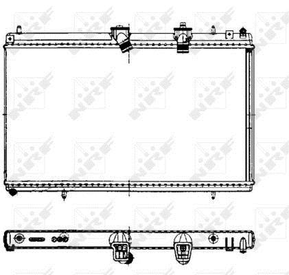 Radiateur moteur (Radiateur de refroidissement) NRF B.V. 50442