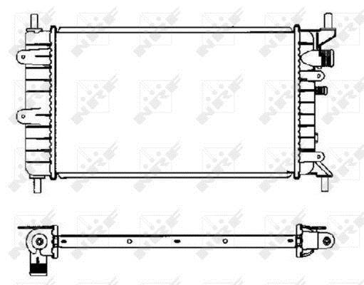 Radiador, refrigeración del motor NRF B.V. ref. 504437