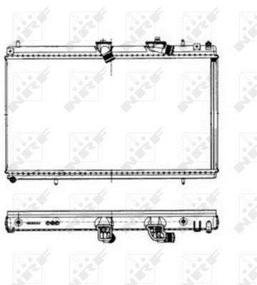 Radiateur moteur (Radiateur de refroidissement) NRF B.V. 50443