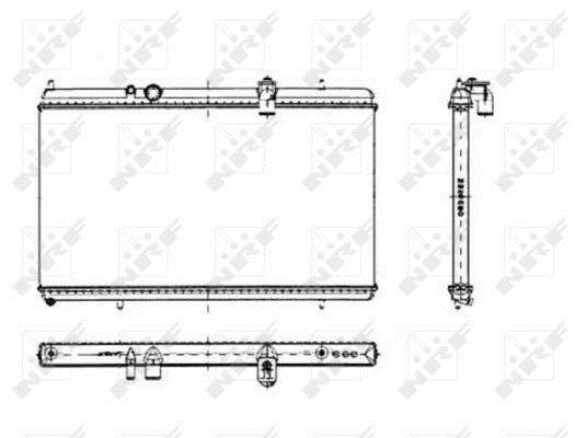 Radiateur moteur (Radiateur de refroidissement) NRF B.V. 50444