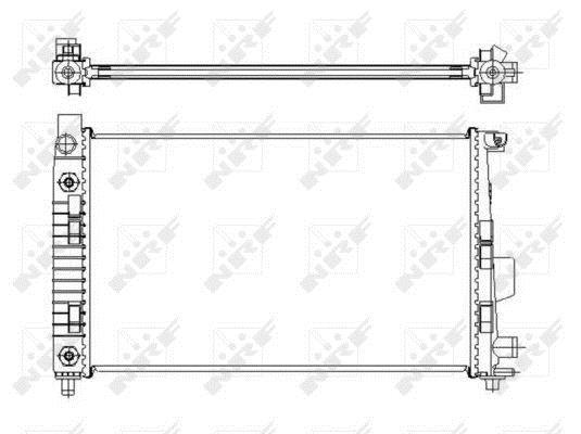 Radiador, refrigeración del motor NRF B.V. ref. 50446