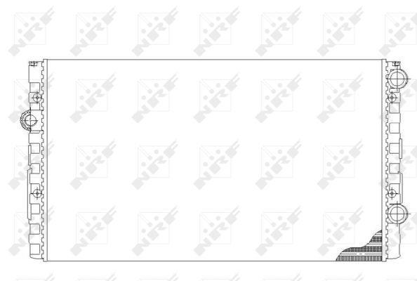 Radiateur moteur (Radiateur de refroidissement) NRF B.V. 50454