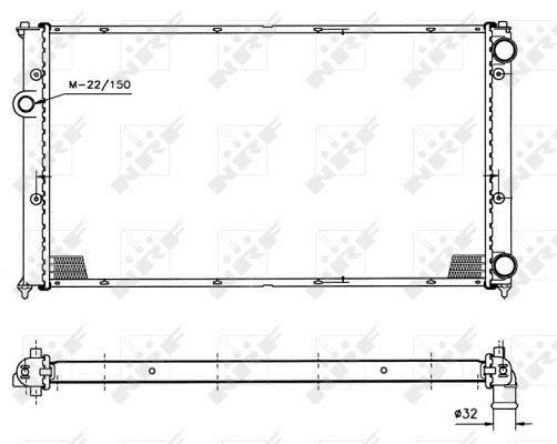Radiateur moteur (Radiateur de refroidissement) NRF B.V. 50458