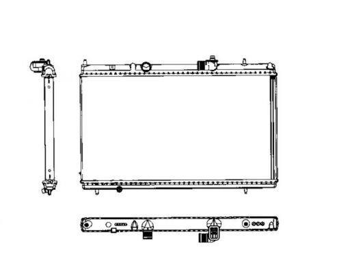Radiador, refrigeración del motor NRF B.V. ref. 50466