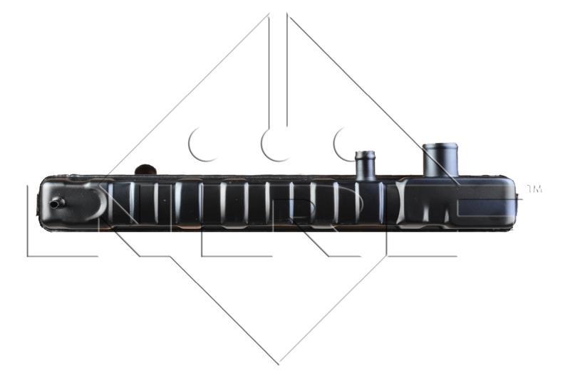Radiador motor NRF B.V. ref. 505402