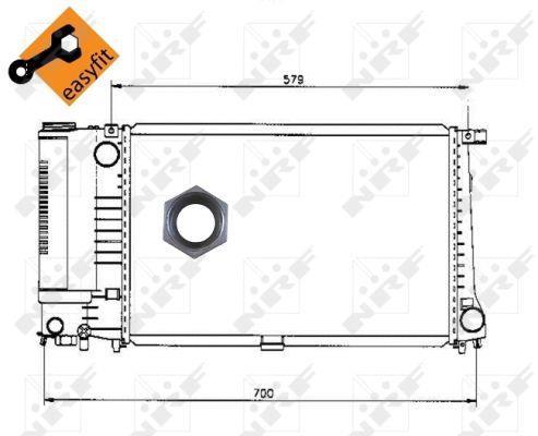 Radiateur moteur (Radiateur de refroidissement) NRF B.V. 50568