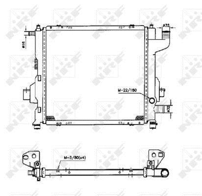 Radiateur moteur (Radiateur de refroidissement) NRF B.V. 50569