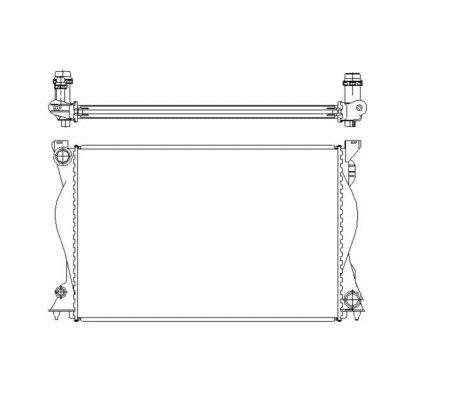 Radiateur moteur (Radiateur de refroidissement) NRF B.V. 50597