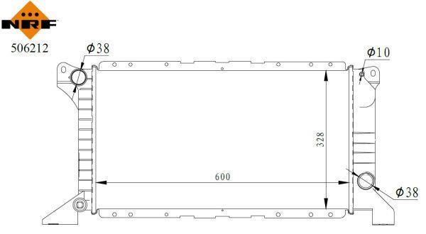 Radiateur moteur (Radiateur de refroidissement) NRF B.V. 506212