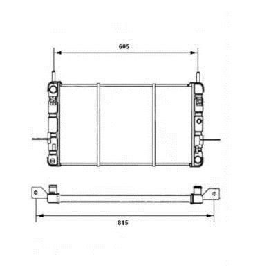 Radiateur moteur (Radiateur de refroidissement) NRF B.V. 506217