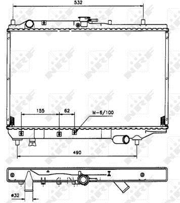 Radiateur moteur (Radiateur de refroidissement) NRF B.V. 506521