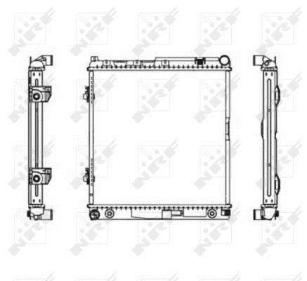 Radiador, refrigeración del motor NRF B.V. ref. 506575