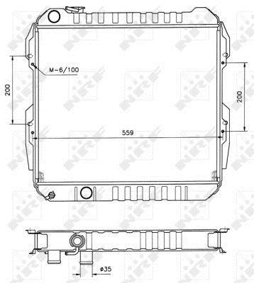 Radiateur moteur (Radiateur de refroidissement) NRF B.V. 506724