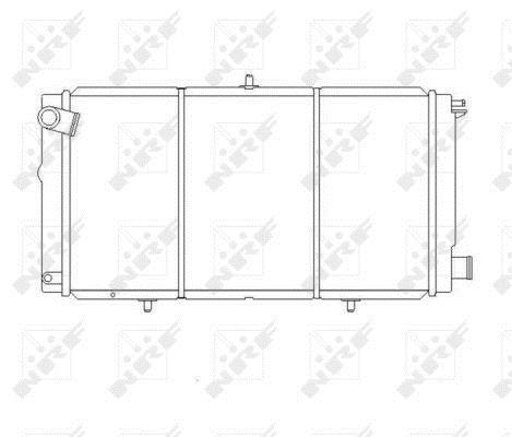 Radiador, refrigeración del motor NRF B.V. ref. 507210