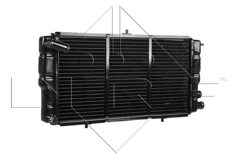 Radiador, refrigeración del motor NRF B.V. ref. 507210