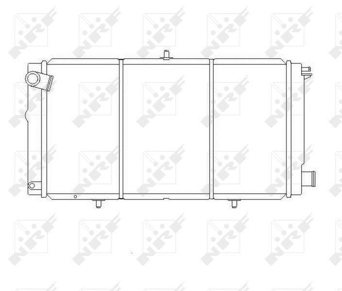Radiador, refrigeración del motor NRF B.V. ref. 507210