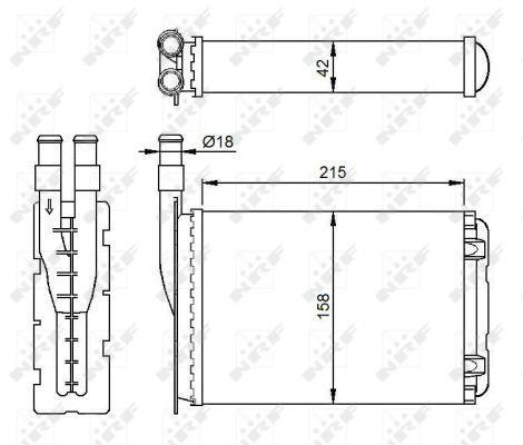 Radiador de calefacción NRF B.V. ref. 507339