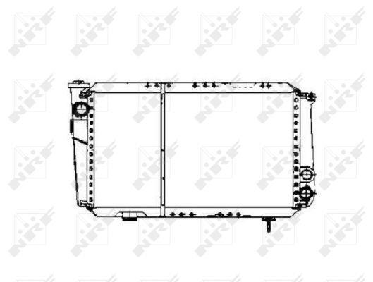 Radiador, refrigeración del motor NRF B.V. ref. 507343