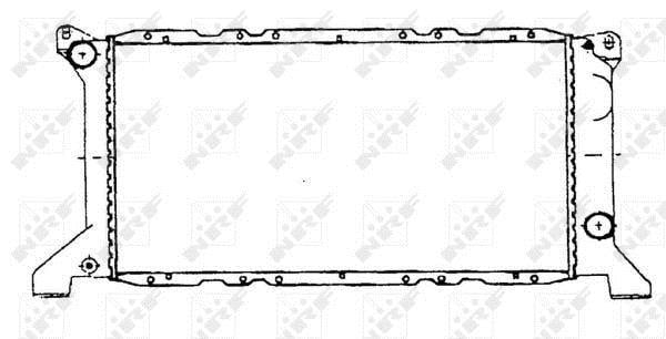 Radiador, refrigeración del motor NRF B.V. ref. 507373