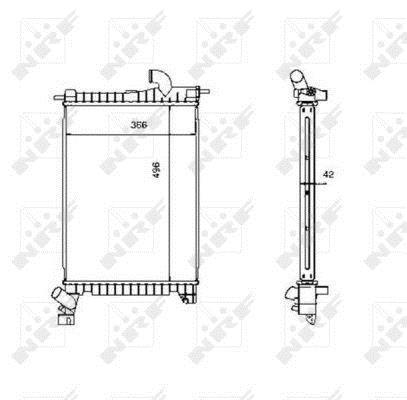 Radiateur moteur (Radiateur de refroidissement) NRF B.V. 507527