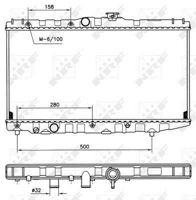 Radiateur moteur (Radiateur de refroidissement) NRF B.V. 507581
