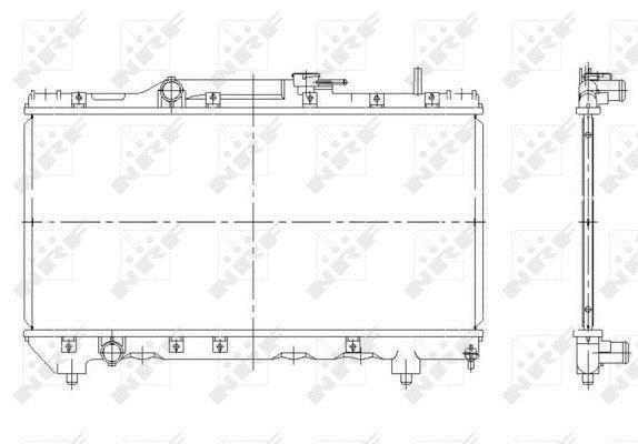 Radiateur moteur (Radiateur de refroidissement) NRF B.V. 507590