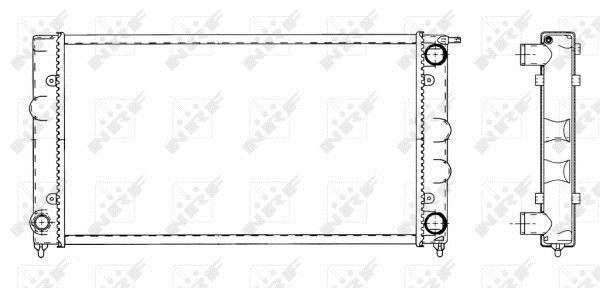 Radiateur moteur (Radiateur de refroidissement) NRF B.V. 509501