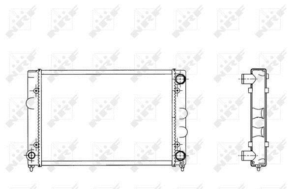 Radiateur moteur (Radiateur de refroidissement) NRF B.V. 509505
