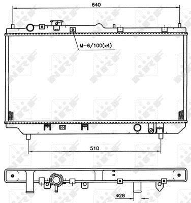 Radiador motor NRF B.V. ref. 509511