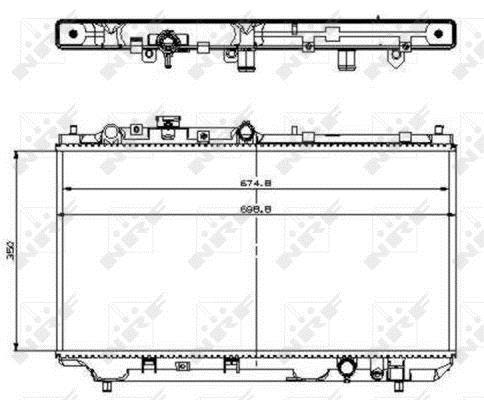 Radiateur moteur (Radiateur de refroidissement) NRF B.V. 509512