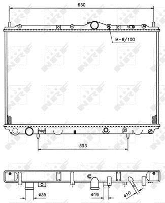 Radiateur moteur (Radiateur de refroidissement) NRF B.V. 509517