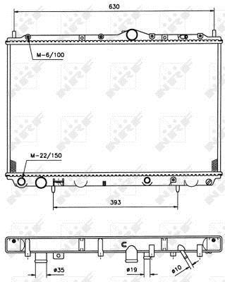 Radiateur moteur (Radiateur de refroidissement) NRF B.V. 509518
