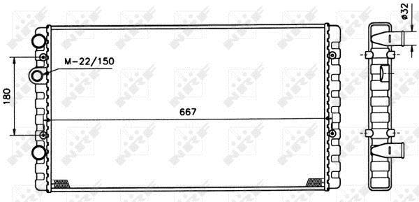 Radiateur moteur (Radiateur de refroidissement) NRF B.V. 509521