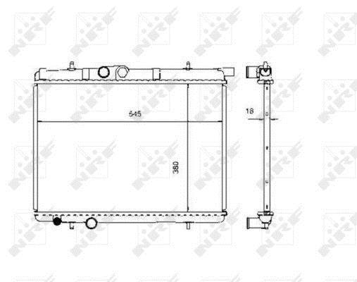 Radiateur moteur (Radiateur de refroidissement) NRF B.V. 509524