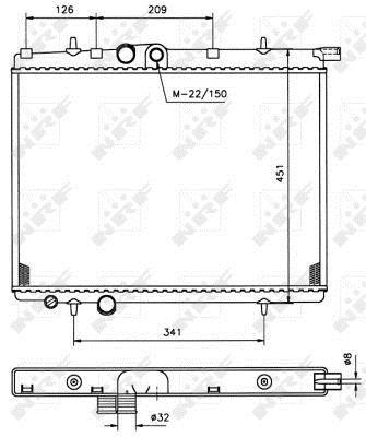 Radiateur moteur (Radiateur de refroidissement) NRF B.V. 509525