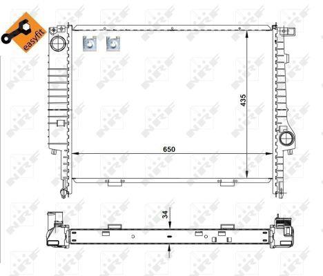Radiador, refrigeración del motor NRF B.V. ref. 509588