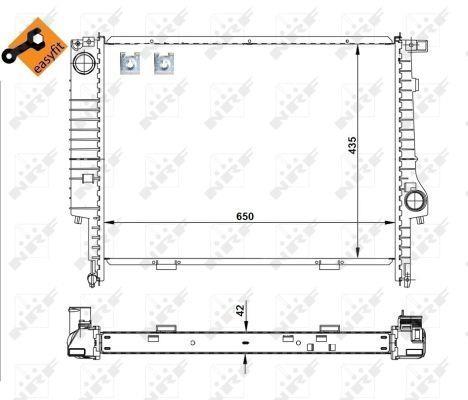 Radiador, refrigeración del motor NRF B.V. ref. 509589