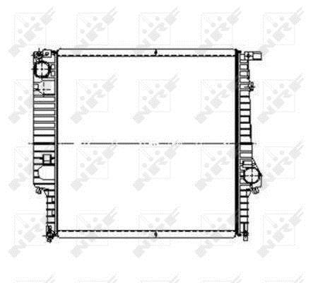 Radiateur moteur (Radiateur de refroidissement) NRF B.V. 509626