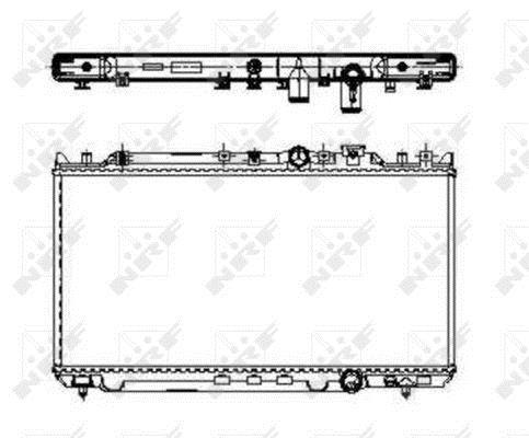 Radiador, refrigeración del motor NRF B.V. ref. 509652
