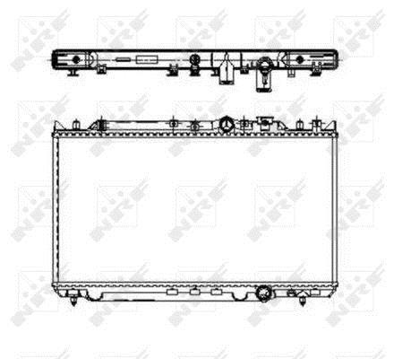 Radiador, refrigeración del motor NRF B.V. ref. 509653