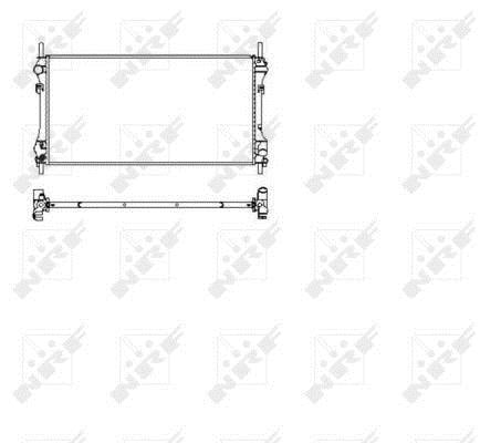 Radiador, refrigeración del motor NRF B.V. ref. 509697