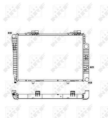 Radiador, refrigeración del motor NRF B.V. ref. 51286