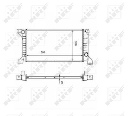 Radiateur moteur (Radiateur de refroidissement) NRF B.V. 516212