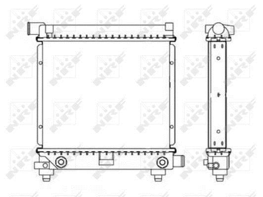 Radiador, refrigeración del motor NRF B.V. ref. 517662