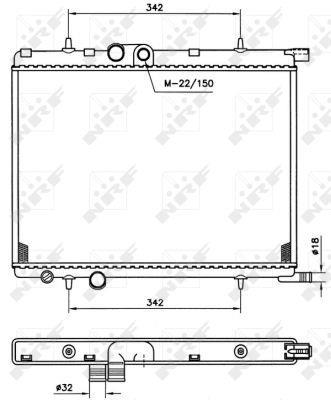 Radiateur moteur (Radiateur de refroidissement) NRF B.V. 519525