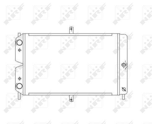 Radiador, refrigeración del motor NRF B.V. ref. 52008