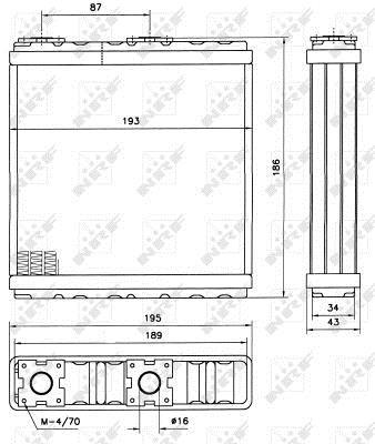 Radiador de calefacción NRF B.V. ref. 52098